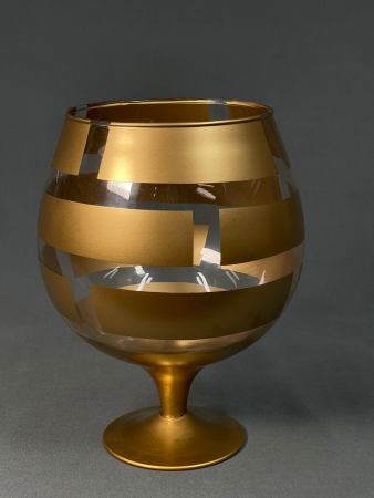 Ваза-бокал на ножке Оберон-Золото Бренди (2л)